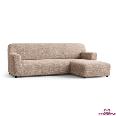 Чехол на угловой диван с правым выступом Микрофибра Античная роза. ЗАЩИТА ДЛЯ МЯГКОЙ МЕБЕЛИ ОТ ЖИВОТНЫХ. ИТАЛИЯ