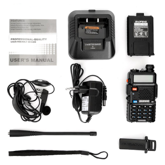 Baofeng UV-5R Черная рация (UHF/VHF) 7 км