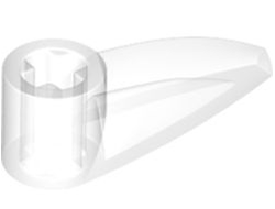 Bionicle 1 x 3 Tooth with Axle Hole Bohrok Eye, Trans-Clear (x346 / 4611639 / 6275770)