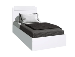 ЛДСП Кровать ЭКО 0,9 Белый гладкий