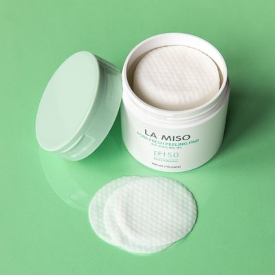 La Miso Очищающие и отшелушивающие салфетки для лица рH 5.0 (160 мл/70 шт)