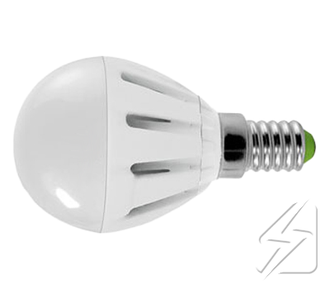 Лампа со светодиодами шарик G45  220V   5W  цоколь E14 2700к