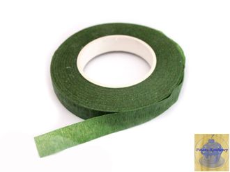 Тэйп-лента флористическая, зеленая, 1,2 мм