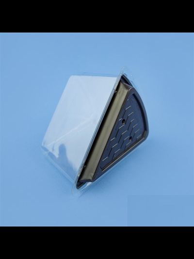 Контейнер для куска торта треуг. (прозр./кор. пластик), 150*122*90мм