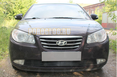 Защита радиатора Hyundai Elantra IV (HD) 2006-2010 black