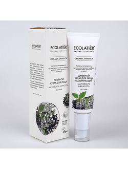 Дневной крем для лица матирующий ORGANIC SAMBUCA ECOLATIER
