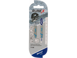 Пилки HSS 75x50 мм 21з/д(сталь,цв.мет.,пласт. h=1,5-3mm) T118A 2шт/уп "Runex" 555001-2