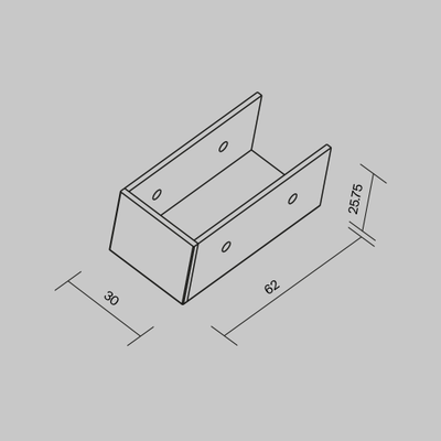 Заглушка к профилю Elasity IP, O-TR001-EC