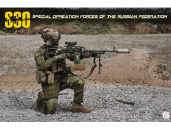 ПРЕДЗАКАЗ - Пулеметчик ССО РФ - Коллекционная ФИГУРКА 1/6 scale Special Operation Forces of The Russian Federation (SSO) (26075B) - Easy&Simple ?ЦЕНА: 26300 РУБ.?