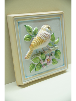 Воробей (панно)