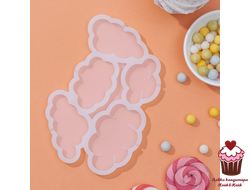 Силиконовая форма для леденцов Облака, 5 яч.