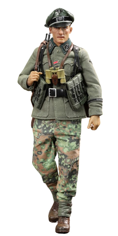 Немецкий лейтенант - Коллекционная ФИГУРКА 1/12 Palm Hero Series WWII German 12th Panzer Division Infantry Lieutenant – Rainer (XD80024) - DID