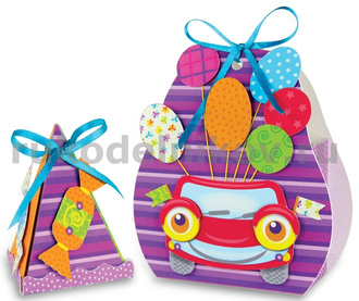 распродажа! Набор для декорирования двух коробочек «Машинка»