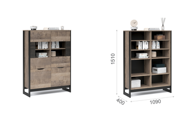 Гостиная СТОКГОЛЬМ - Витрина низкая 2д2в