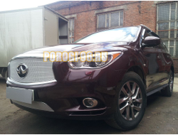 Защита радиатора Infiniti JX35 2012-2014/QX60 2014-2016 chrome низ PREMIUM