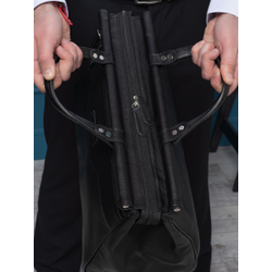 Кожаный саквояж Altamura black (арт. 4025-01)