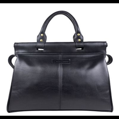 Кожаный саквояж Monvalle Premium black (арт. 4046-51)