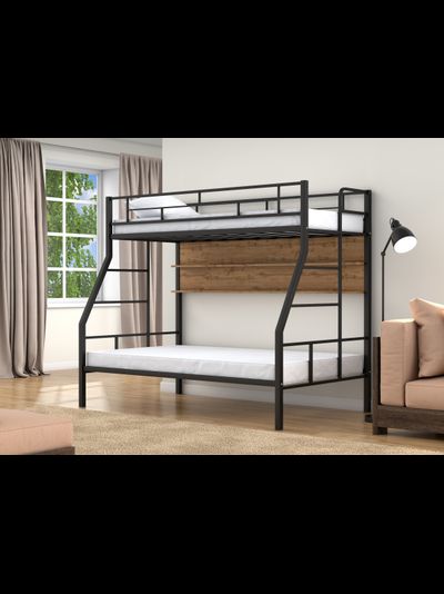 Двухъярусная кровать Раута Твист черная