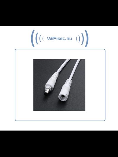 DE-para power 12-24 (2.1/5.5 мм.) Переходник для подключения питания к камере (штекер Ø 5.5мм), с фиксацией соединения (комплект мама и папа) кабель под пайку