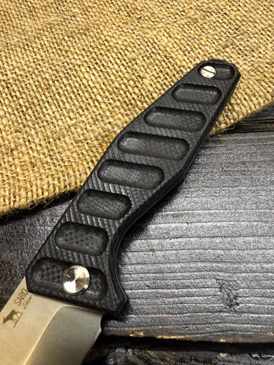 Фрикционный складной нож Риф сталь ELMAX, рукоять G10 черный