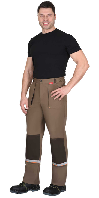 Костюм Родос летний коричневый куртка с капюшоном+ брюки