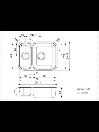 Мойка Reginox Montana U Right OKG lux