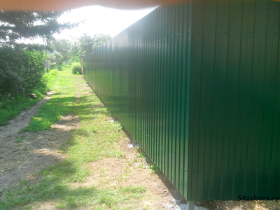 Забор из профлиста  в Новосибирске