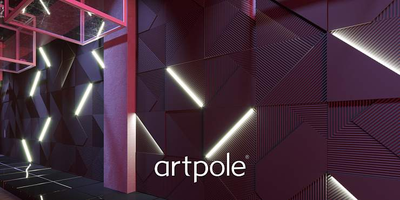 Гипсовая панель FIELDS + LED артикул D-0008