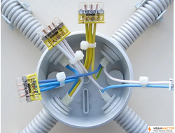 Монтаж распаечной коробки в квартире ИВАНМАСТЕР