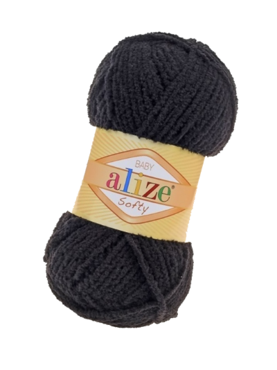 Softy (Alize) цвет №60 черный