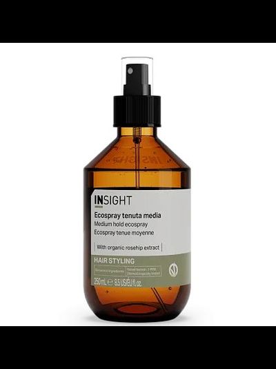 INSIGHT Medium Hold Эко Лак средней фиксации с экстрактом шиповника и маслом маракуйи, 250 мл