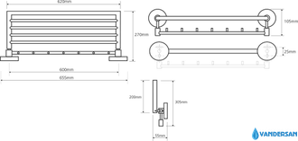 Полка Bemeta Omega 104205162