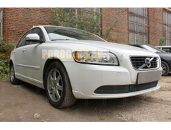 Защита радиатора Volvo S40 II (рестайлинг) 2007-2012 black низ