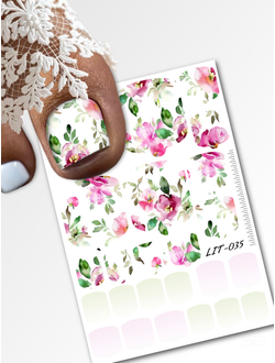 Мини пленки для педикюра LIT-035