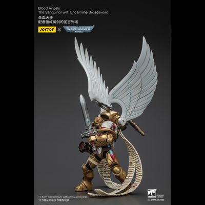 Сангвинор Кровавых Ангелов (Warhammer 40k) - КОЛЛЕКЦИОННАЯ ФИГУРКА 1/18 Blood Angels The Sanguinor with Encarmine Broadsword (JT02519) - JOYTOY