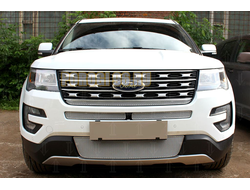 Защита радиатора Ford Explorer 2015-2018 chrome низ PREMIUM
