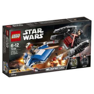 LEGO Star Wars Конструктор Истребитель типа A против бесшумного истребителя, 75196