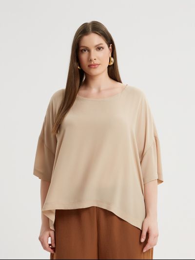 Топ свободный (беж, черный)