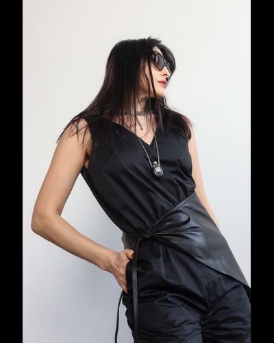 Комбинезон из плотного итальянского хлопка (черный)