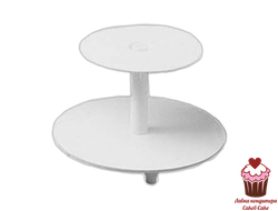 Подставка для торта 2-яр., пластик