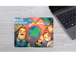 Коврик для мышки Привет Сосед/ Hello Neighbor №18