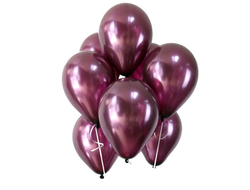 8 фиолетовых воздушных шара