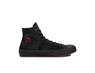 Converse shoes black on black sale