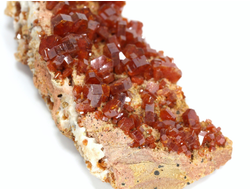 Ванадинит, кристаллы на породе, Марокко (75*37*22 мм, 68 г) №35890