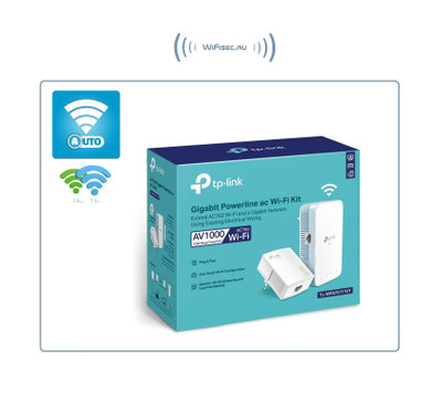Сетевой адаптер Powerline TP-LINK TL-WPA7517 KIT Gigabit Ethernet, (комплект 2 шт.)