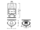 Каминная топка TEKNO 3N, Edilkamin (Италия)