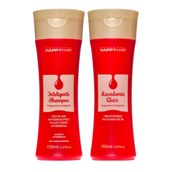 Мини набор Macadamia Gloss для выпрямления волос, 150/150 мл.