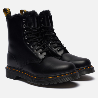 Dr Martens ботинки Serena 8 Eye черные зимние мужские