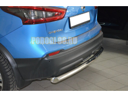 Защита заднего бампера d60 для Nissan Qashqai (2019-...)