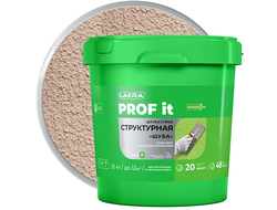 Штукатурка структурная декоративная акриловая с эффектом «шубы» ЛАКРА PROF IT Белая база А 25 кг